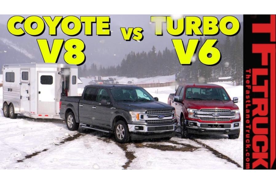 Ford F-150 V8 and EcoBoost V6 Trucks Take On the World’s Toughest Towing Test (Ike Gauntlet Video)