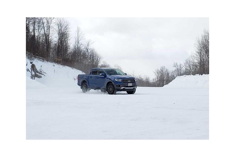 Watch A New 2019 Ford Ranger Tackle A Frozen Skidpad In Opposite Lock