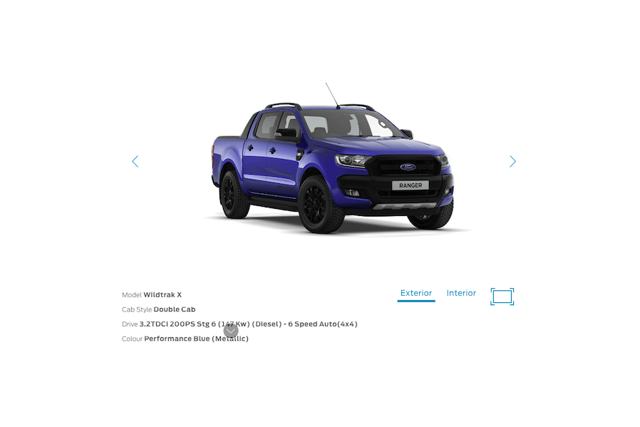Now You See It, Now You Don't: Ford Ranger U.S. Configurator