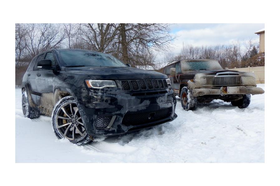 Towing An Old Jeep Through An Ice Storm With A 707 HP Jeep Grand Cherokee Trackhawk Was Truly Terrifying